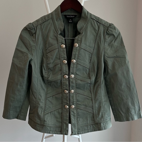 White House Black Market Military Style Blazer - Picture 8 of 8